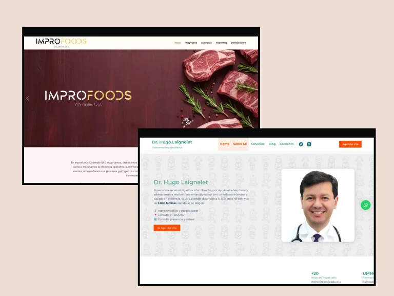 Websites – caso de estudio de Calamar Creativo