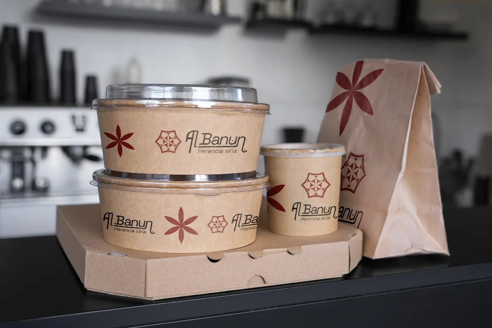 Al Banun – Usos takeaway food mock up arrangement